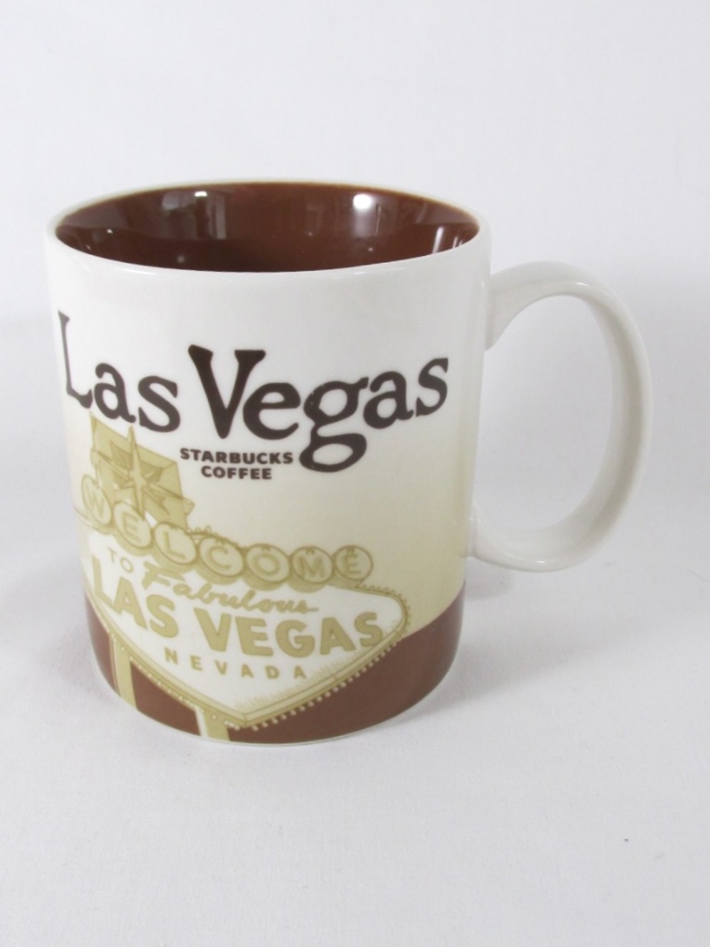 Starbucks Coffee Mug Las Vegas Nevada Global Icon Series 16 oz 2010 Welcome Sign